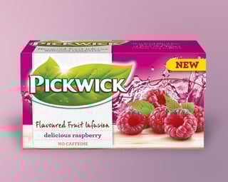 pickwick fruit tea raspberry packshot